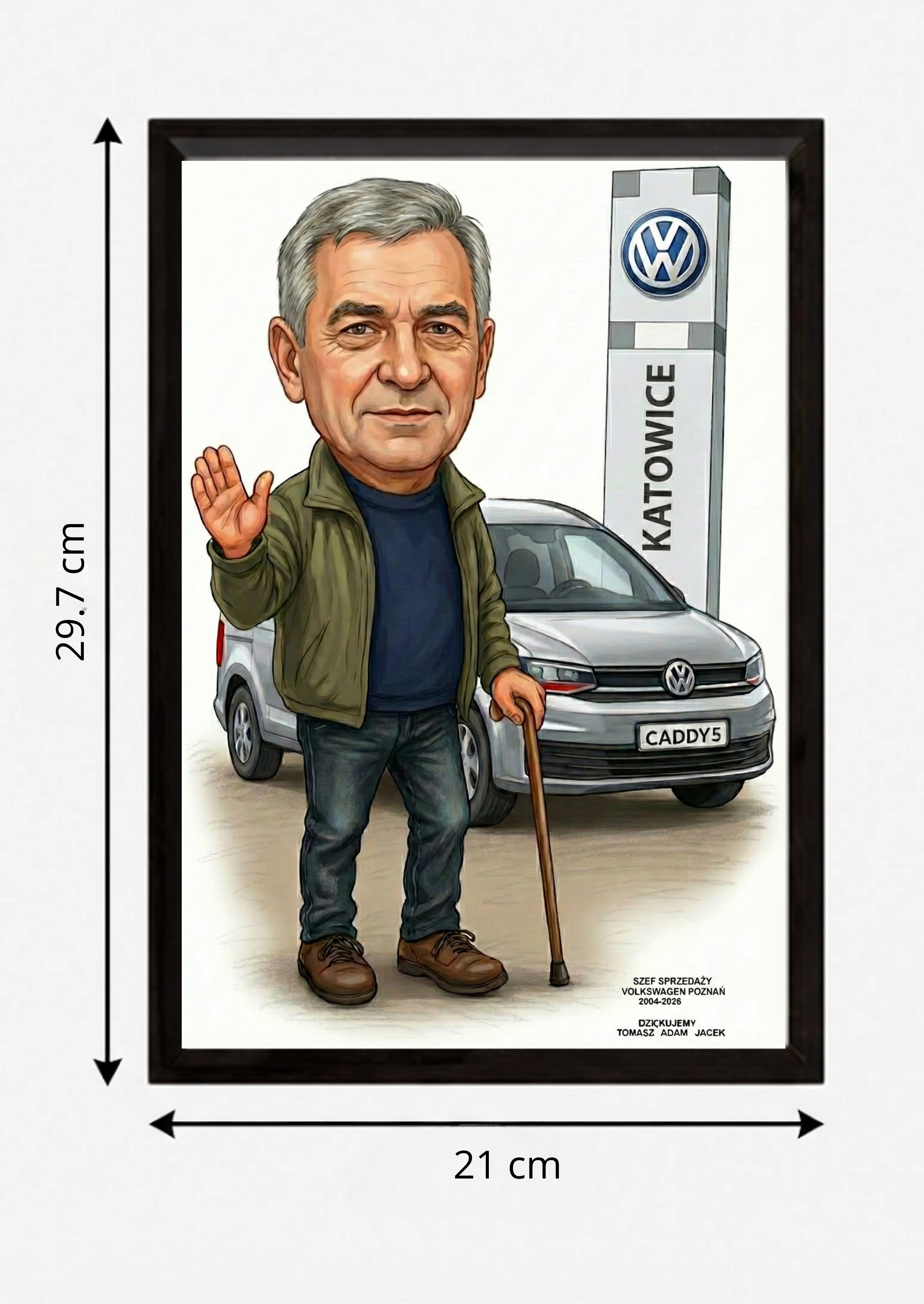 Personalizowana Karykatura ze Zdjęcia - W Ramce